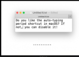 如何在MacOS上使用雙空格自動(dòng)停止輸入句點(diǎn)