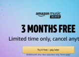 AmazonMusicUnlimited仍可免費(fèi)使用3個(gè)月