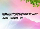 哈威截止式換向閥WGR22WG230屬于球閥的一種