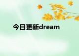 今日更新dream