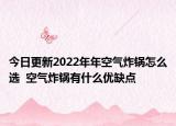 今日更新2022年年空氣炸鍋怎么選  空氣炸鍋有什么優(yōu)缺點(diǎn)