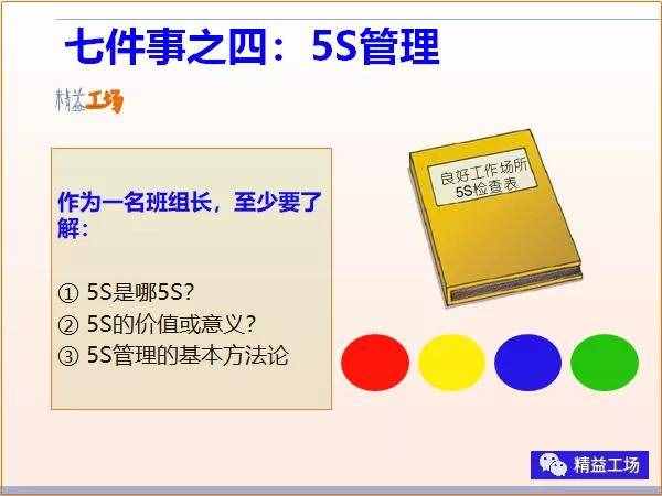 金牌班組長每日7件事