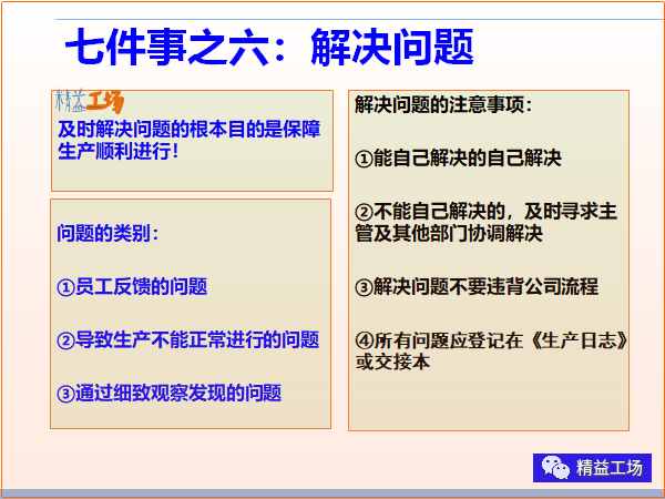 金牌班組長每日7件事