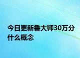 今日更新魯大師30萬分什么概念