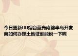 今日更新??煙臺藍光雍錦半島開發(fā)商如何辦理土地證誰能說一下呢