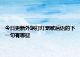 今日更新外甥打燈籠歇后語的下一句有哪些