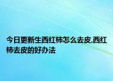 今日更新生西紅柿怎么去皮,西紅柿去皮的好辦法