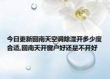 今日更新回南天空調(diào)除濕開多少度合適,回南天開窗戶好還是不開好