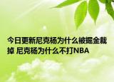 今日更新尼克楊為什么被掘金裁掉 尼克楊為什么不打NBA