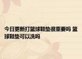 今日更新打籃球鞋墊很重要嗎 籃球鞋墊可以洗嗎