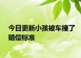 今日更新小孩被車撞了賠償標準