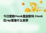 今日更新Hook是副歌嗎 Hook在rap里是什么意思