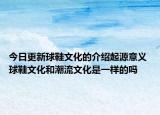 今日更新球鞋文化的介紹起源意義 球鞋文化和潮流文化是一樣的嗎