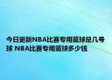 今日更新NBA比賽專用籃球是幾號球 NBA比賽專用籃球多少錢