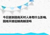 今日更新回南天對人體有什么影響,回南天樓層越高越濕嗎