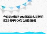 今日更新椰子500鞋莆田和正版的區(qū)別 椰子500怎么辨別真假