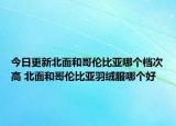 今日更新北面和哥倫比亞哪個(gè)檔次高 北面和哥倫比亞羽絨服哪個(gè)好