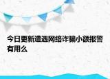 今日更新遭遇網(wǎng)絡(luò)詐騙小額報(bào)警有用么