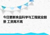 今日更新食品科學(xué)與工程就業(yè)前景 工資高不高