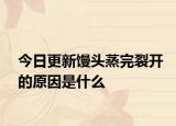 今日更新饅頭蒸完裂開的原因是什么