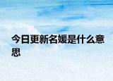 今日更新名媛是什么意思