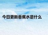 今日更新香蕉水是什么