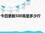 今日更新500克是多少斤