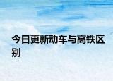 今日更新動車與高鐵區(qū)別