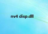 nv4 disp.dll