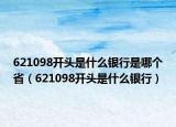 621098開頭是什么銀行是哪個?。?21098開頭是什么銀行）