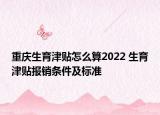 重慶生育津貼怎么算2022 生育津貼報銷條件及標準