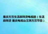 重慶方言生活麻辣燙電視?。ㄉ盥槔睜C 重慶電視臺王牌方言節(jié)目）