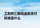 工傷死亡賠償金的支付標(biāo)準(zhǔn)是什么