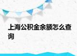 上海公積金余額怎么查詢