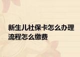 新生兒社保卡怎么辦理流程怎么繳費