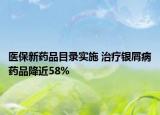 醫(yī)保新藥品目錄實施 治療銀屑病藥品降近58%