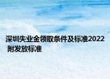 深圳失業(yè)金領(lǐng)取條件及標準2022 附發(fā)放標準