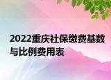 2022重慶社保繳費(fèi)基數(shù)與比例費(fèi)用表