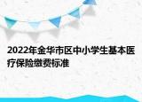 2022年金華市區(qū)中小學(xué)生基本醫(yī)療保險(xiǎn)繳費(fèi)標(biāo)準(zhǔn)