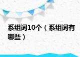 系組詞10個（系組詞有哪些）