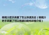 核桃汁把手弄黑了怎么快速洗去（核桃汁把手弄黑了可以用漂白粉嗎詳細介紹）