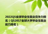 2022QS全球畢業(yè)生就業(yè)競爭力排名（QS2017全球大學畢業(yè)生就業(yè)能力排名）