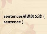 sentences英語(yǔ)怎么讀（sentence）