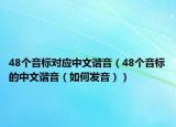 48個(gè)音標(biāo)對應(yīng)中文諧音（48個(gè)音標(biāo)的中文諧音（如何發(fā)音））