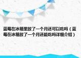 藍(lán)莓在冰箱里放了一個(gè)月還可以吃嗎（藍(lán)莓在冰箱放了一個(gè)月還能吃嗎詳細(xì)介紹）