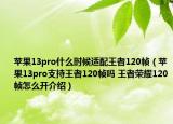 蘋果13pro什么時候適配王者120幀（蘋果13pro支持王者120幀嗎 王者榮耀120幀怎么開介紹）