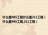 什么是985工程什么是211工程（什么是985工程,211工程）