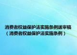 消費者權益保護法實施條例送審稿（消費者權益保護法實施條例）