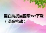 混在抗戰(zhàn)當(dāng)國軍txt下載（混在抗戰(zhàn)）