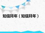 短信拜年（短信拜年）